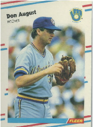 1988 Fleer Update Baseball Cards       037      Don August